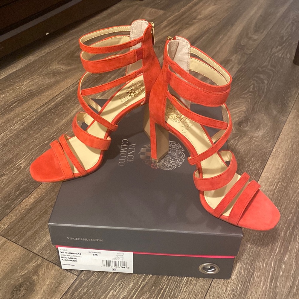 Vince Camuto Red strappy sandals